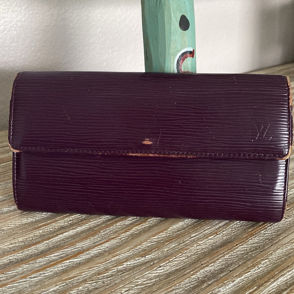 Louis Vuitton - Plum/Purple LV Epi Long Wallet